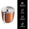 imageSwell 67oz Stainless Steel Ice Bucket with Tongs  TripleLayered VacuumInsulated BPAFree BarwareDipped Metallic