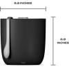 imageSwell 67oz Stainless Steel Ice Bucket with Tongs  TripleLayered VacuumInsulated BPAFree BarwareOnyx