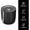 imageSwell 67oz Stainless Steel Ice Bucket with Tongs  TripleLayered VacuumInsulated BPAFree BarwareOnyx