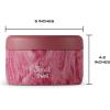 imageSwell Snack Stainless Steel Food Container 10 Oz Rose Arbor DoubleLayered Insulated Bowls BPAFree