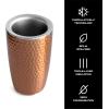 imageSwell Stainless Steel Wine Chiller Holds 750ml Bottle Calacatta Gold Triple Layered Vacuum Insulated Container Keeps Bottles Chilled for Longer BPA Free BarwareDipped Metallic