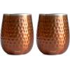 imageSwell Stainless Steel Wine Tumbler 9oz Teakwood Triple Layered Vacuum Insulated Container Keeps Drinks Colder for Longer BPA Free BarwareDipped Metallic