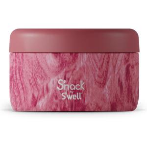 imageSwell Snack Stainless Steel Food Container 10 Oz Rose Arbor DoubleLayered Insulated Bowls BPAFree