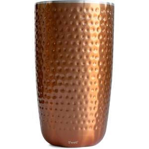 imageSwell Stainless Steel Wine Chiller Holds 750ml Bottle Calacatta Gold Triple Layered Vacuum Insulated Container Keeps Bottles Chilled for Longer BPA Free BarwareDipped Metallic