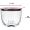 imageSwell 12oz Glass Prep Bowl Set of 4 For Easy Meal Prep Black Made From Durable Tempered Glass Nests Inside 215oz Swell EatsSwell Signatures