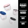 imageSwell 12oz Glass Prep Bowl Set of 4 For Easy Meal Prep Black Made From Durable Tempered Glass Nests Inside 215oz Swell EatsSwell Signatures
