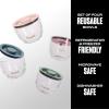 imageSwell 12oz Glass Prep Bowl Set of 4 For Easy Meal Prep Black Made From Durable Tempered Glass Nests Inside 215oz Swell EatsVintage Pastels