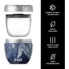 imageSwell Eats Stainless Steel Food Bowls 215oz Azurite Marble TripleLayered VacuumInsulated Containers Keeps Food Cold for 11 Hours and Hot for 7 hours Condensation Free BPA Free