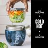 imageSwell Eats Stainless Steel Food Bowls 215oz Azurite Marble TripleLayered VacuumInsulated Containers Keeps Food Cold for 11 Hours and Hot for 7 hours Condensation Free BPA Free
