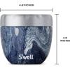 imageSwell Eats Stainless Steel Food Bowls 215oz Azurite Marble TripleLayered VacuumInsulated Containers Keeps Food Cold for 11 Hours and Hot for 7 hours Condensation Free BPA Free
