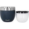 imageSwell Eats Stainless Steel Food Bowls 215oz Blue Granite TripleLayered VacuumInsulated Containers Keeps Food Cold for 11 Hours and Hot for 7 hours Condensation Free BPA FreeAzurite