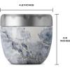 imageSwell Eats Stainless Steel Food Bowls 215oz Blue Granite TripleLayered VacuumInsulated Containers Keeps Food Cold for 11 Hours and Hot for 7 hours Condensation Free BPA FreeBlue Granite