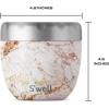 imageSwell Eats Stainless Steel Food Bowls 215oz Blue Granite TripleLayered VacuumInsulated Containers Keeps Food Cold for 11 Hours and Hot for 7 hours Condensation Free BPA FreeCalacatta Gold