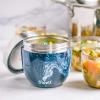 imageSwell Eats Stainless Steel Food Bowls 215oz Blue Granite TripleLayered VacuumInsulated Containers Keeps Food Cold for 11 Hours and Hot for 7 hours Condensation Free BPA FreeAzurite Marble
