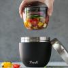 imageSwell Eats Stainless Steel Food Bowls 215oz Blue Granite TripleLayered VacuumInsulated Containers Keeps Food Cold for 11 Hours and Hot for 7 hours Condensation Free BPA FreeOnyx