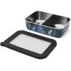 imageSwell Stainless Steel Bento Box Azurite Marble Fits One Large Entree Or Small Entree And Snack Includes Removable Divider Leakproof Easy to Clean Dishwasher SafeAzurite Marble