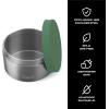 imageSwell Stainless Steel Food Canister 16oz Matcha Silver Lining Single Walled Durable Construction BPA Free Dishwasher SafeMatcha Silver Lining