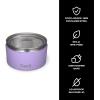 imageSwell Stainless Steel Food Canister Set Of Three 10oz 16oz and 24oz Tropical Smoothie Single Walled Durable Construction BPA Free Dishwasher SafePastel Paradise