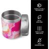 imageSwell Stainless Steel Ice Cream Chiller 16oz Rose Agate Triple Layered Vacuum Insulated Container Keeps Ice Cream Frozen For Up To Four Hours BPA FreeRose Agate
