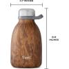 imageSwell Stainless Steel Roamer Bottle64 Fl OzTeakwood TripleLayered VacuumInsulated Containers Keeps Drinks Cold for 72 Hours and Hot for 24BPAFree Travel Water Bottle 64ozTeakwood
