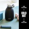 imageSwell Stainless Steel Roamer Bottle64 Fl OzTeakwood TripleLayered VacuumInsulated Containers Keeps Drinks Cold for 72 Hours and Hot for 24BPAFree Travel Water Bottle 64ozOnyx