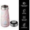 imageSwell Stainless Steel Traveler 16oz Teakwood Triple Layered Vacuum Insulated Containers Keeps Drinks Cold for 24 Hours and Hot for 12 BPA Free Easy Carrying On the GoGeode Rose