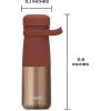 imageSwell Stainless Steel Traveler With Handle 24oz Matcha Silver Lining Triple Layered Vacuum Insulated Containers Keeps Drinks Cold for 40 Hours and Hot for 16 BPA Free Easy Carrying On the GoMauve Pyrite