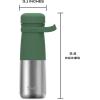 imageSwell Stainless Steel Traveler With Handle 24oz Matcha Silver Lining Triple Layered Vacuum Insulated Containers Keeps Drinks Cold for 40 Hours and Hot for 16 BPA Free Easy Carrying On the GoMatcha Silver Lining