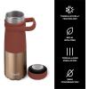 imageSwell Stainless Steel Traveler With Handle 24oz Matcha Silver Lining Triple Layered Vacuum Insulated Containers Keeps Drinks Cold for 40 Hours and Hot for 16 BPA Free Easy Carrying On the GoMauve Pyrite