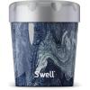 imageSwell Stainless Steel Ice Cream Chiller 16oz Rose Agate Triple Layered Vacuum Insulated Container Keeps Ice Cream Frozen For Up To Four Hours BPA FreeAzurite Marble