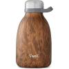 imageSwell Stainless Steel Roamer Bottle64 Fl OzTeakwood TripleLayered VacuumInsulated Containers Keeps Drinks Cold for 72 Hours and Hot for 24BPAFree Travel Water Bottle 64ozTeakwood