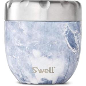 imageSwell Eats Stainless Steel Food Bowls 215oz Blue Granite TripleLayered VacuumInsulated Containers Keeps Food Cold for 11 Hours and Hot for 7 hours Condensation Free BPA FreeBlue Granite