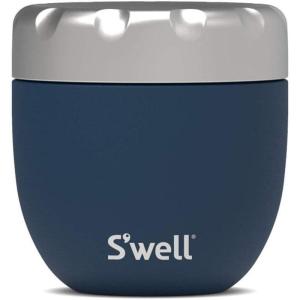 imageSwell Eats Stainless Steel Food Bowls 215oz Blue Granite TripleLayered VacuumInsulated Containers Keeps Food Cold for 11 Hours and Hot for 7 hours Condensation Free BPA FreeAzurite