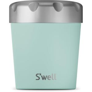 imageSwell Stainless Steel Ice Cream Chiller 16oz Rose Agate Triple Layered Vacuum Insulated Container Keeps Ice Cream Frozen For Up To Four Hours BPA FreeMint