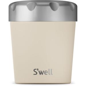 imageSwell Stainless Steel Ice Cream Chiller 16oz Rose Agate Triple Layered Vacuum Insulated Container Keeps Ice Cream Frozen For Up To Four Hours BPA FreeVanilla