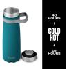 imageSwell Stainless Steel Traveler With Handle 24oz Azalea Pink Triple Layered Vacuum Insulated Containers Keeps Drinks Cold for 40 Hours and Hot for 16 BPA Free Easy Carrying On the GoPeacock Blue
