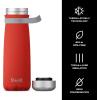 imageSwell Stainless Steel Traveler With Handle 24oz Azalea Pink Triple Layered Vacuum Insulated Containers Keeps Drinks Cold for 40 Hours and Hot for 16 BPA Free Easy Carrying On the GoPoppy Red
