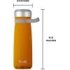 imageSwell Stainless Steel Traveler With Handle 24oz Azalea Pink Triple Layered Vacuum Insulated Containers Keeps Drinks Cold for 40 Hours and Hot for 16 BPA Free Easy Carrying On the GoGolden Hour