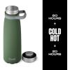 imageSwell Stainless Steel Traveler With Handle 40oz Poppy Red Triple Layered Vacuum Insulated Containers Keeps Drinks Cold for 60 Hours and Hot for 20 BPA Free Easy Carrying On the GoGreen Jasper