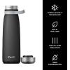 imageSwell Stainless Steel Traveler With Handle 40oz Poppy Red Triple Layered Vacuum Insulated Containers Keeps Drinks Cold for 60 Hours and Hot for 20 BPA Free Easy Carrying On the GoOnyx