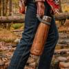 imageSwell Stainless Steel Traveler With Handle 40oz Poppy Red Triple Layered Vacuum Insulated Containers Keeps Drinks Cold for 60 Hours and Hot for 20 BPA Free Easy Carrying On the GoTeakwood