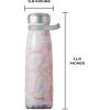 imageSwell Stainless Steel Traveler With Handle 40oz Poppy Red Triple Layered Vacuum Insulated Containers Keeps Drinks Cold for 60 Hours and Hot for 20 BPA Free Easy Carrying On the GoGeode Rose