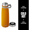 imageSwell Stainless Steel Traveler With Handle 40oz Poppy Red Triple Layered Vacuum Insulated Containers Keeps Drinks Cold for 60 Hours and Hot for 20 BPA Free Easy Carrying On the GoGolden Hour