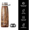 imageSwell Stainless Steel Traveler With Handle 40oz Poppy Red Triple Layered Vacuum Insulated Containers Keeps Drinks Cold for 60 Hours and Hot for 20 BPA Free Easy Carrying On the GoTeakwood