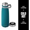 imageSwell Stainless Steel Traveler With Handle 40oz Poppy Red Triple Layered Vacuum Insulated Containers Keeps Drinks Cold for 60 Hours and Hot for 20 BPA Free Easy Carrying On the GoPeacock Blue