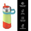imageSwell Stainless Steel Traveler with Flip Straw Lid 16oz Dragonfruit Triple Layered Vacuum Insulated Containers Keeps Drinks Cold for 24 Hours BPA Free Easy Carrying On the GoTropical Smoothie