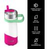 imageSwell Stainless Steel Traveler with Flip Straw Lid 16oz Dragonfruit Triple Layered Vacuum Insulated Containers Keeps Drinks Cold for 24 Hours BPA Free Easy Carrying On the GoDragonfruit