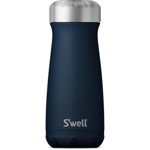 imageSwell Stainless Steel Traveler 16oz Onyx Triple Layered Vacuum Insulated Containers Keeps Drinks Cold for 24 Hours and Hot for 12 BPA Free Easy Carrying On the GoAzurite