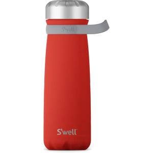 imageSwell Stainless Steel Traveler With Handle 24oz Azalea Pink Triple Layered Vacuum Insulated Containers Keeps Drinks Cold for 40 Hours and Hot for 16 BPA Free Easy Carrying On the GoPoppy Red