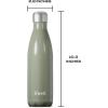imageSwell Stainless Steel Water Bottle 17oz Blue Suede TripleLayered Vacuum Insulated Containers Keeps Drinks Cold for 36 Hours and Hot for 18 BPA Free Perfect for On the GoMountain Sage